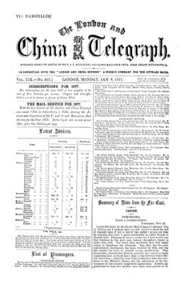 The London and China telegraph Montag 8. Januar 1877