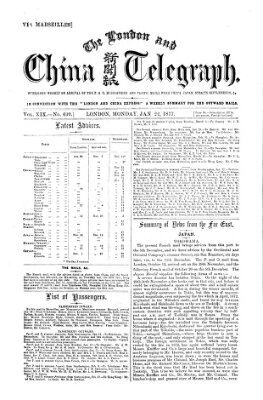 The London and China telegraph Montag 22. Januar 1877