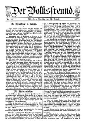 Der Volksfreund Samstag 11. August 1877