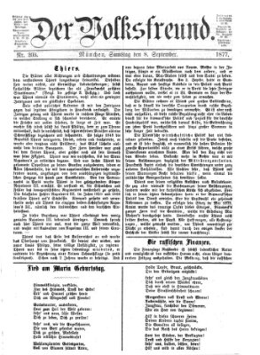 Der Volksfreund Samstag 8. September 1877