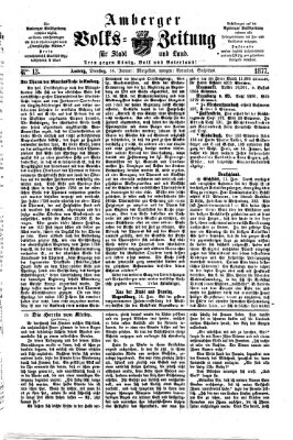 Amberger Volks-Zeitung für Stadt und Land Dienstag 16. Januar 1877
