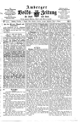 Amberger Volks-Zeitung für Stadt und Land Dienstag 7. August 1877