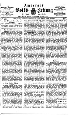 Amberger Volks-Zeitung für Stadt und Land Freitag 2. November 1877