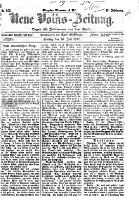 Neue Volks-Zeitung Freitag 20. Juli 1877