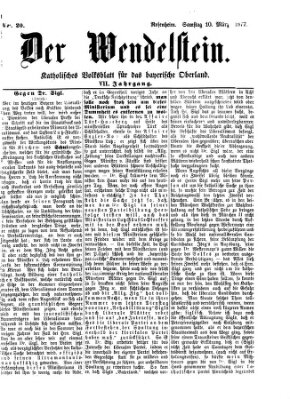 Wendelstein Samstag 10. März 1877