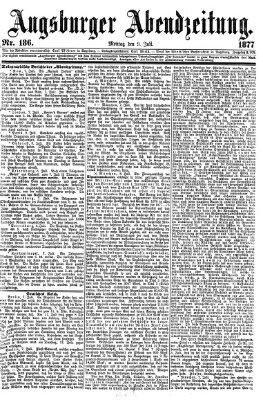 Augsburger Abendzeitung Montag 9. Juli 1877