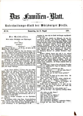 Das Familienblatt (Würzburger Presse) Donnerstag 16. August 1877