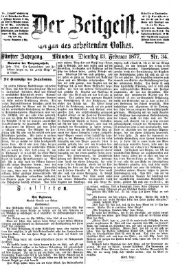 Der Zeitgeist Dienstag 13. Februar 1877