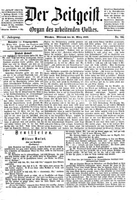 Der Zeitgeist Mittwoch 21. März 1877