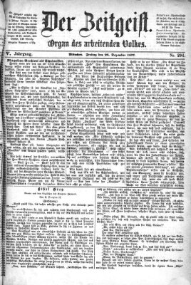 Der Zeitgeist Freitag 28. Dezember 1877