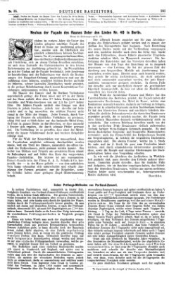 Deutsche Bauzeitung 〈Berlin〉 Samstag 12. Mai 1877