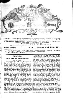 Münchener Gemeinde-Zeitung Sonntag 14. Oktober 1877