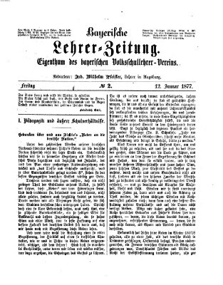 Bayerische Lehrerzeitung Freitag 12. Januar 1877