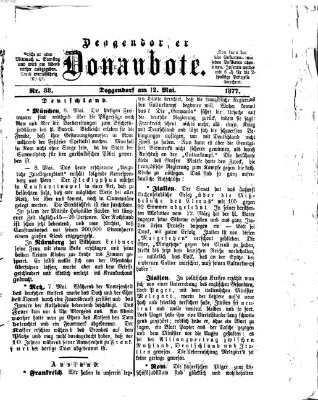 Deggendorfer Donaubote Samstag 12. Mai 1877