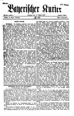 Bayerischer Kurier Samstag 10. März 1877