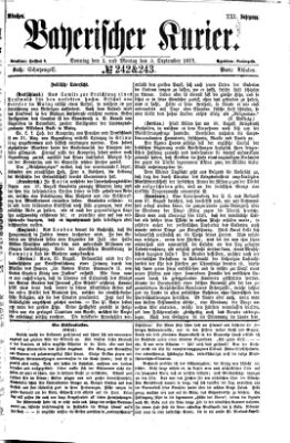 Bayerischer Kurier Sonntag 2. September 1877