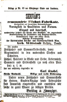 Würzburger Stadt- und Landbote Mittwoch 21. März 1877