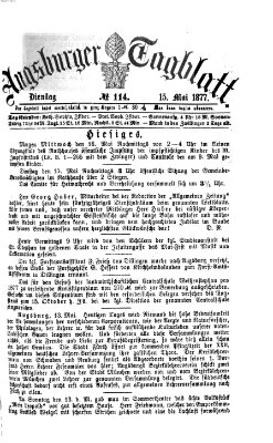 Augsburger Tagblatt Dienstag 15. Mai 1877