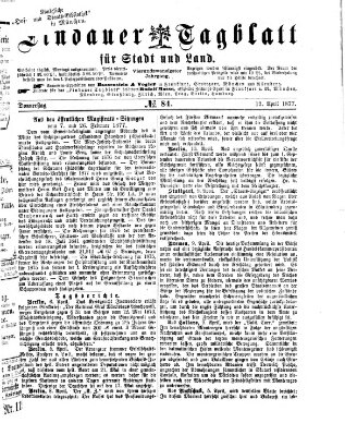 Lindauer Tagblatt für Stadt und Land Donnerstag 12. April 1877