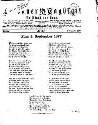 Lindauer Tagblatt für Stadt und Land Sonntag 2. September 1877