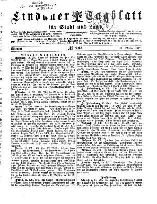 Lindauer Tagblatt für Stadt und Land Mittwoch 17. Oktober 1877