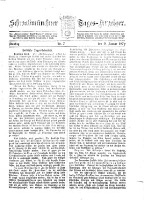 Schwabmünchner Tages-Anzeiger Dienstag 9. Januar 1877