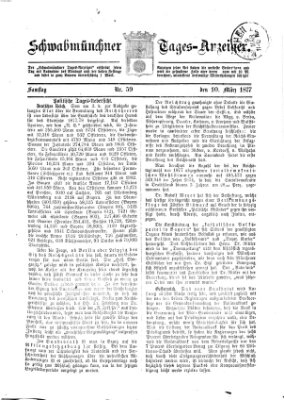 Schwabmünchner Tages-Anzeiger Samstag 10. März 1877