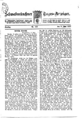Schwabmünchner Tages-Anzeiger Samstag 9. Juni 1877