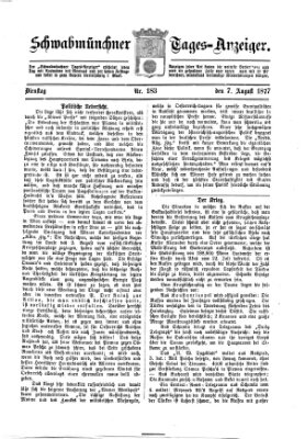 Schwabmünchner Tages-Anzeiger Dienstag 7. August 1877