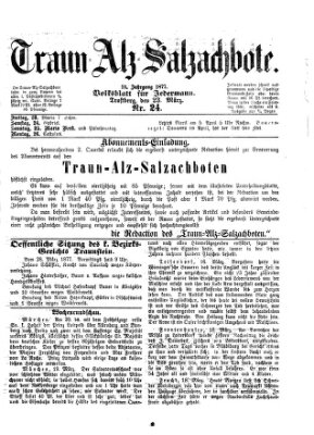 Traun-Alz-Salzachbote Freitag 23. März 1877