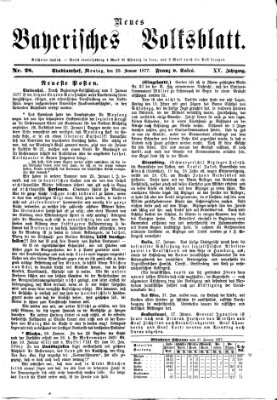 Neues bayerisches Volksblatt Montag 29. Januar 1877
