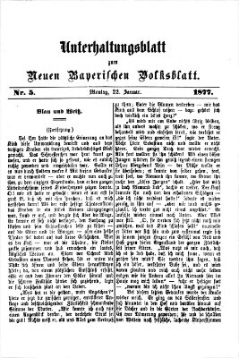 Neues bayerisches Volksblatt Montag 22. Januar 1877