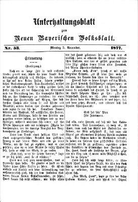 Neues bayerisches Volksblatt Montag 5. November 1877