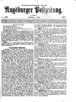 Augsburger Postzeitung Dienstag 1. Mai 1877