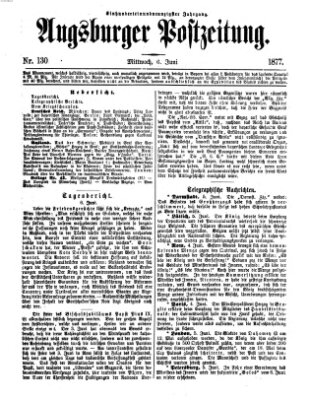 Augsburger Postzeitung Mittwoch 6. Juni 1877