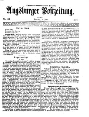 Augsburger Postzeitung Samstag 9. Juni 1877