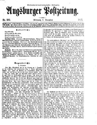 Augsburger Postzeitung Mittwoch 5. Dezember 1877