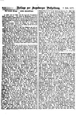 Augsburger Postzeitung Mittwoch 7. Februar 1877