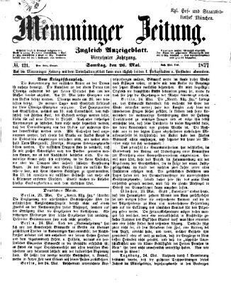 Memminger Zeitung Samstag 26. Mai 1877