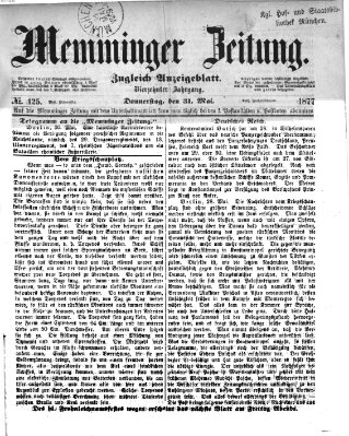 Memminger Zeitung Donnerstag 31. Mai 1877