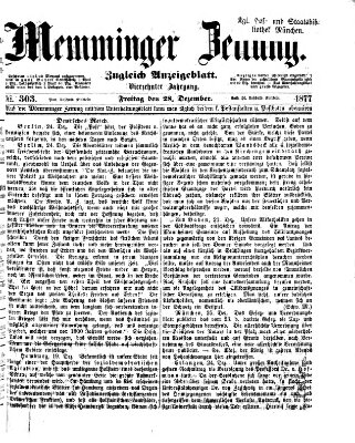 Memminger Zeitung Freitag 28. Dezember 1877