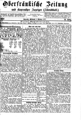 Oberfränkische Zeitung und Bayreuther Anzeiger (Bayreuther Anzeiger) Mittwoch 3. Oktober 1877