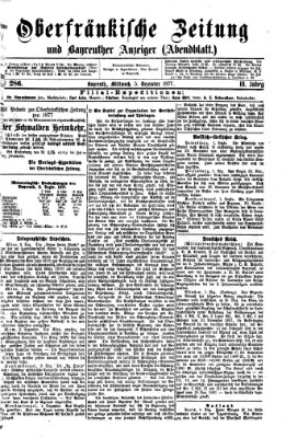 Oberfränkische Zeitung und Bayreuther Anzeiger (Bayreuther Anzeiger) Mittwoch 5. Dezember 1877