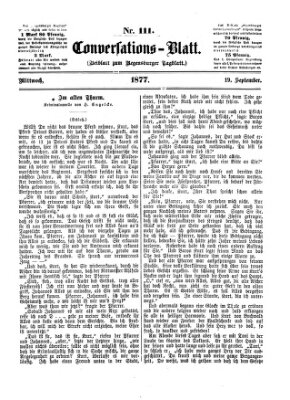 Regensburger Conversations-Blatt (Regensburger Tagblatt) Mittwoch 19. September 1877