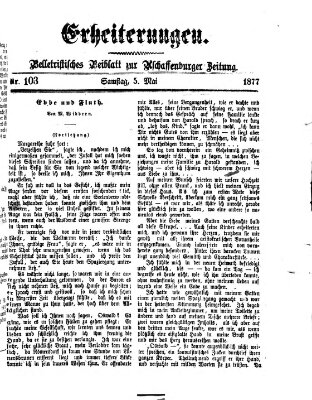 Erheiterungen (Aschaffenburger Zeitung) Samstag 5. Mai 1877