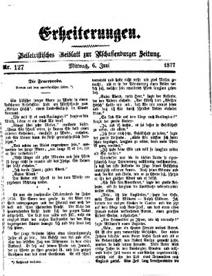 Erheiterungen (Aschaffenburger Zeitung) Mittwoch 6. Juni 1877