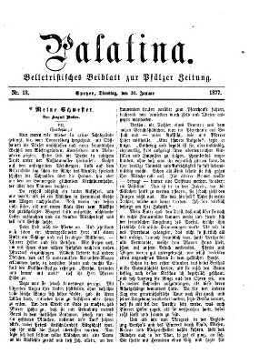 Palatina (Pfälzer Zeitung) Dienstag 30. Januar 1877
