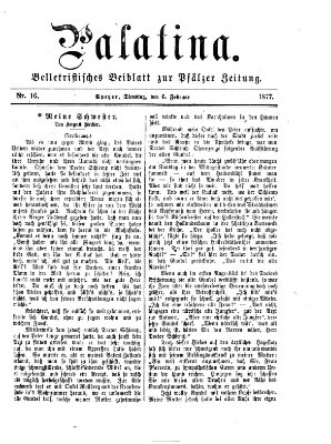 Palatina (Pfälzer Zeitung) Dienstag 6. Februar 1877