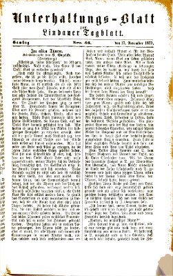 Lindauer Tagblatt für Stadt und Land Samstag 17. November 1877