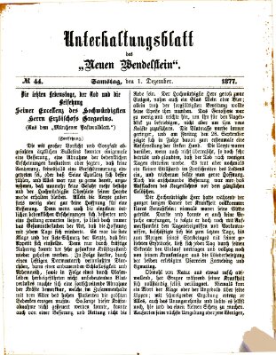 Wendelstein Samstag 1. Dezember 1877